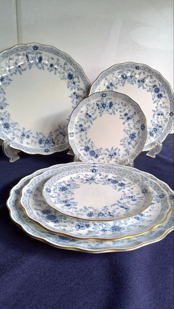 ナルミ　ミラノボーンチャイナ　 ６種類 ９枚セット