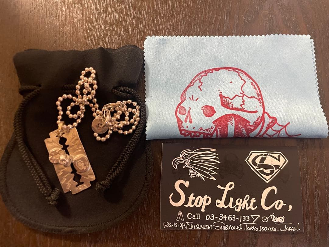 ストップライト カミソリトップ　シルバーミニスカル カスタム