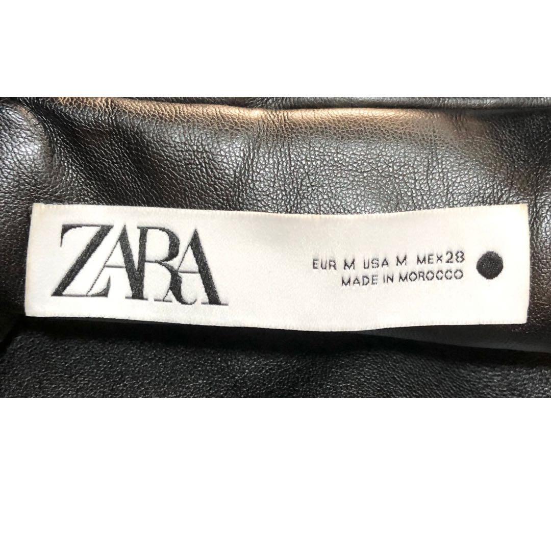☆大人気！【ZARA】ザラ　ロングコート　トレンチコート　フェイクレザー　メンズ