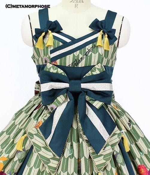 新品★morphose　ハイカラ小町タックジャンパースカート