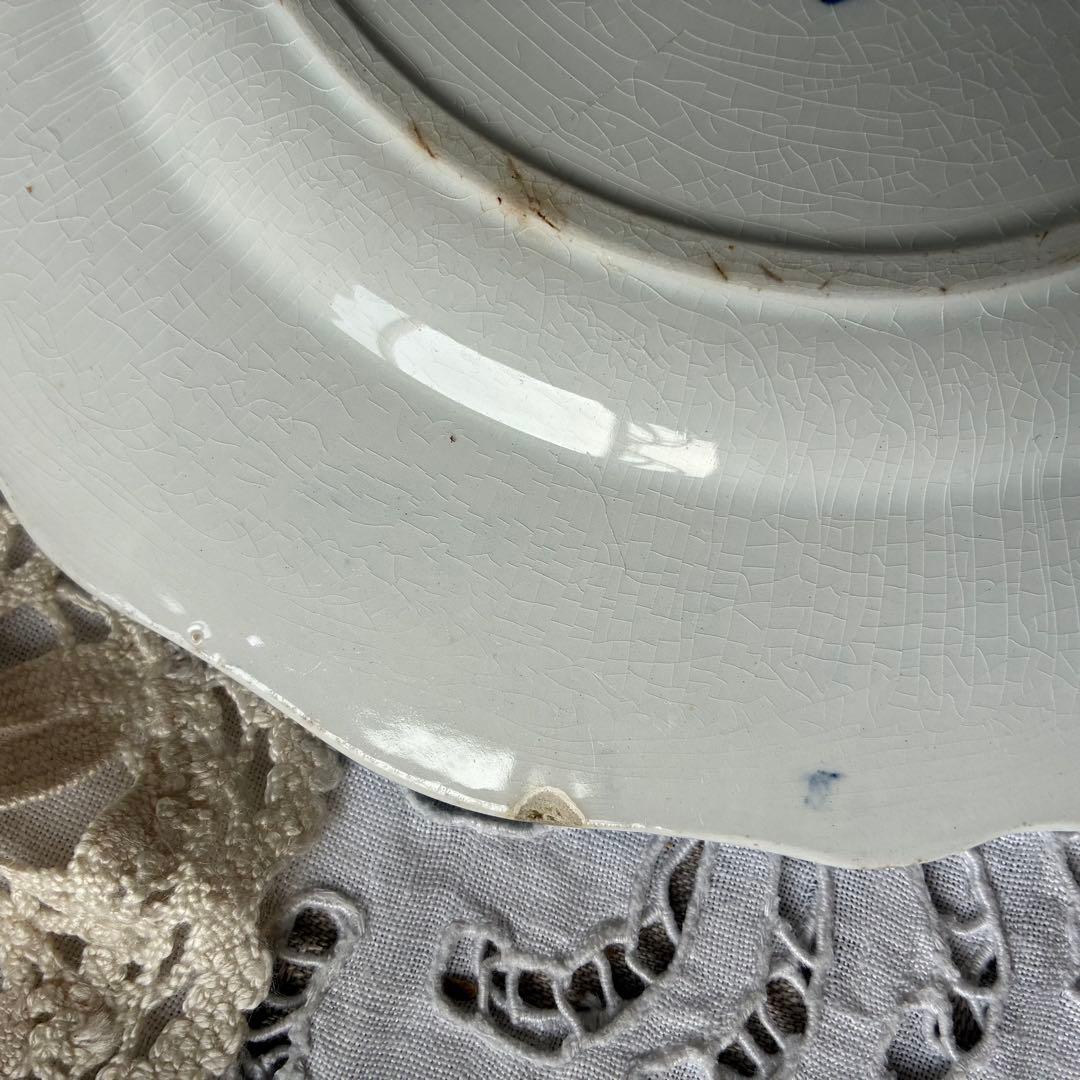 Sarreguemines フランス　アンティーク　プレート fontanges