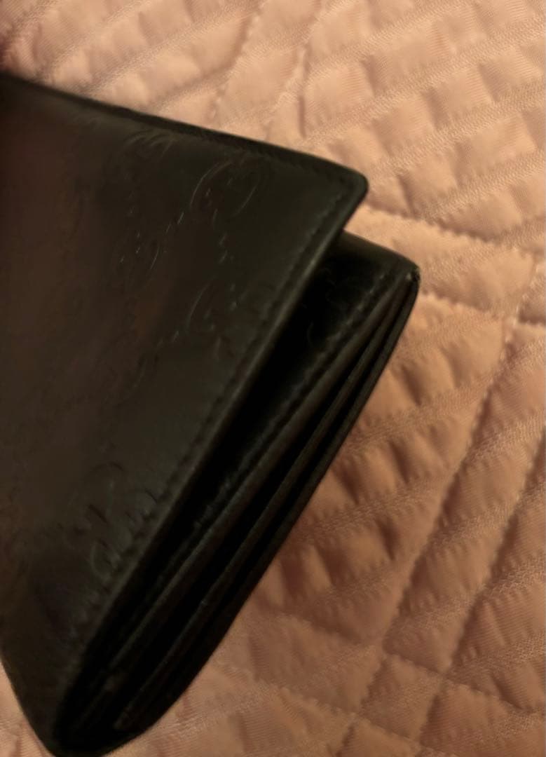 GUCCI GG柄 長財布 箱・タグ付き　黒