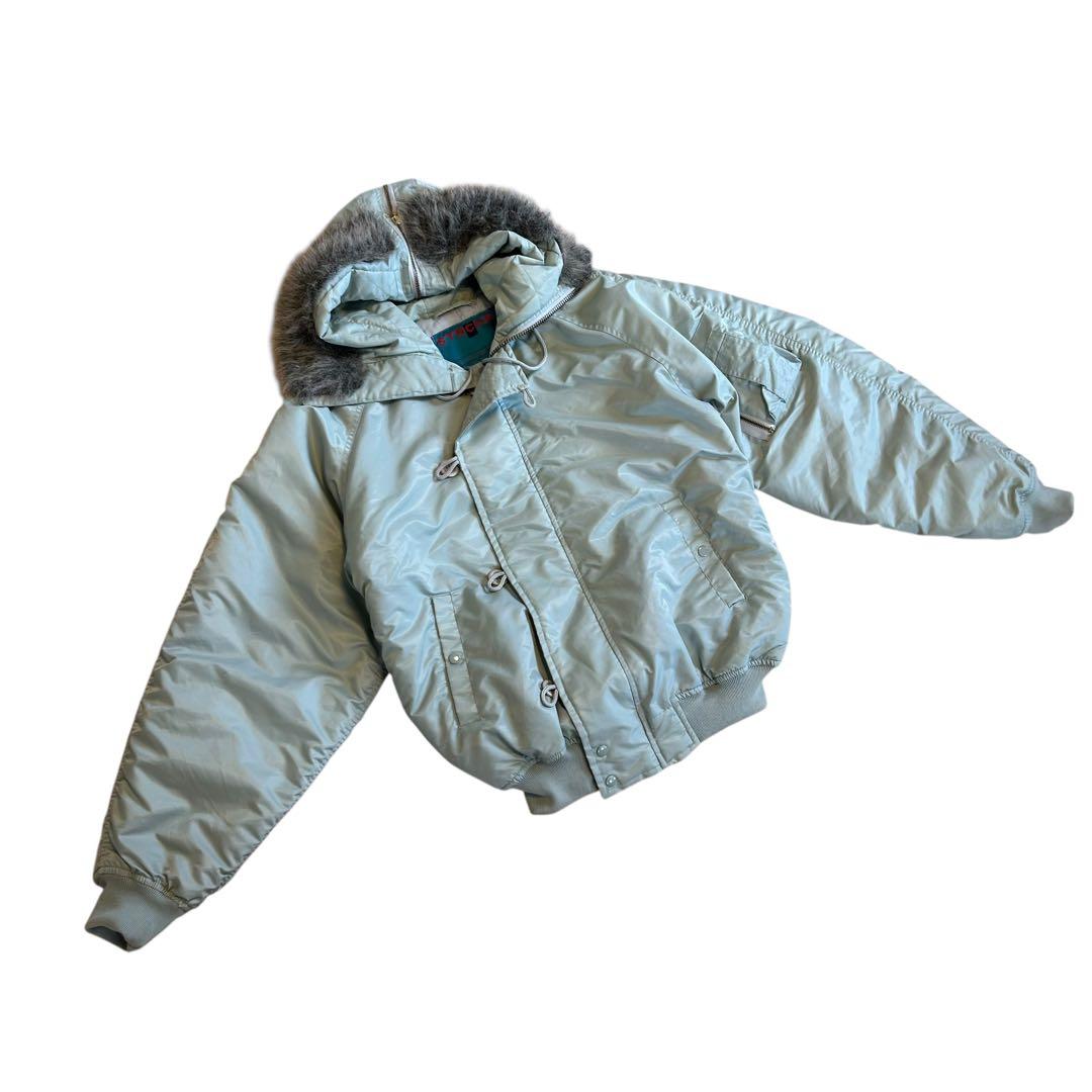 【希少】n2b silver far gray flight jacket