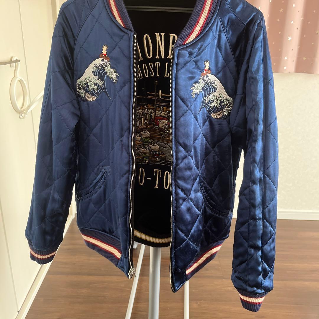 M*い様 美品　ステュディオダルチザン別珍×サテンスカジャン　サイズ40