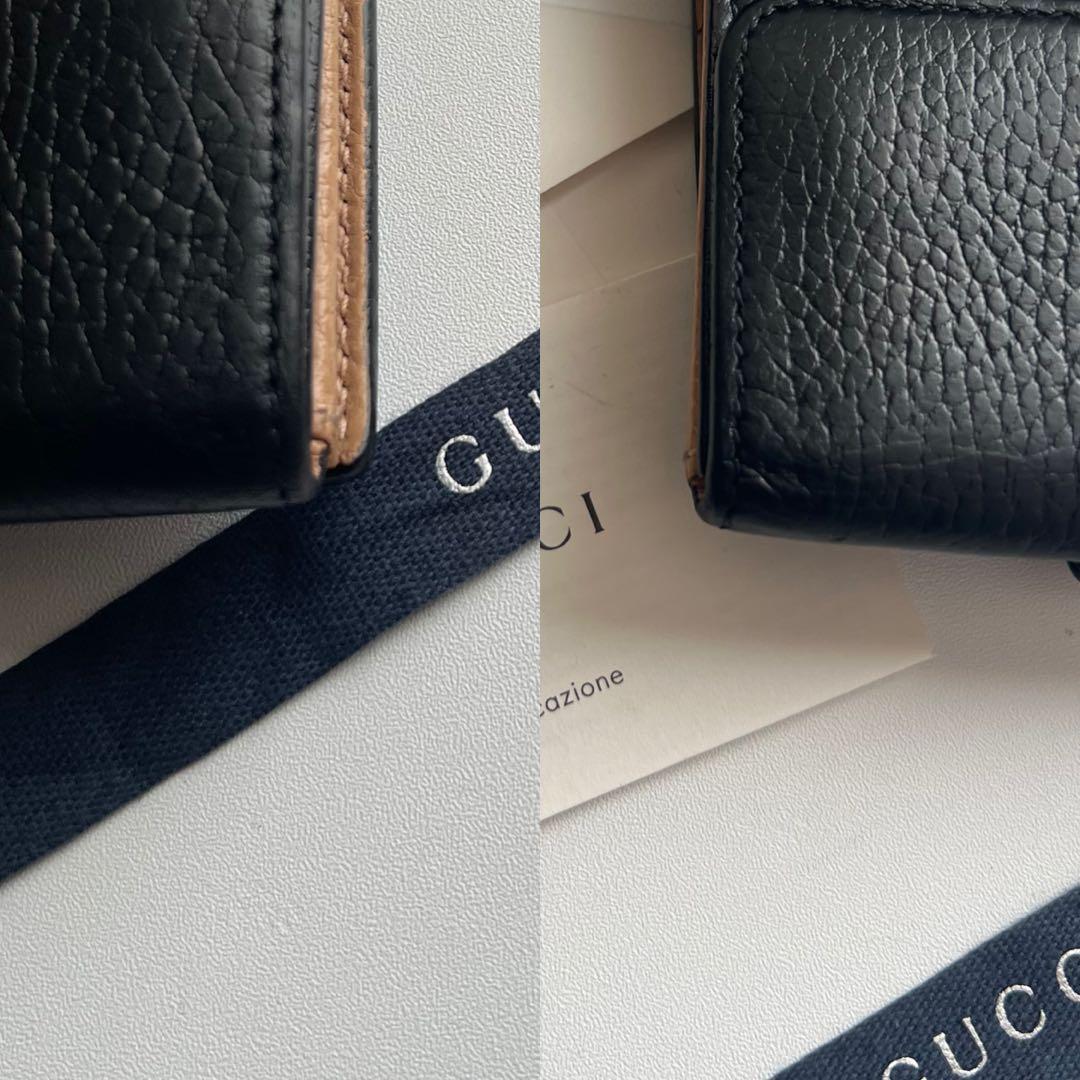 92 極上美品 GUCCI グッチ 2つ折り財布