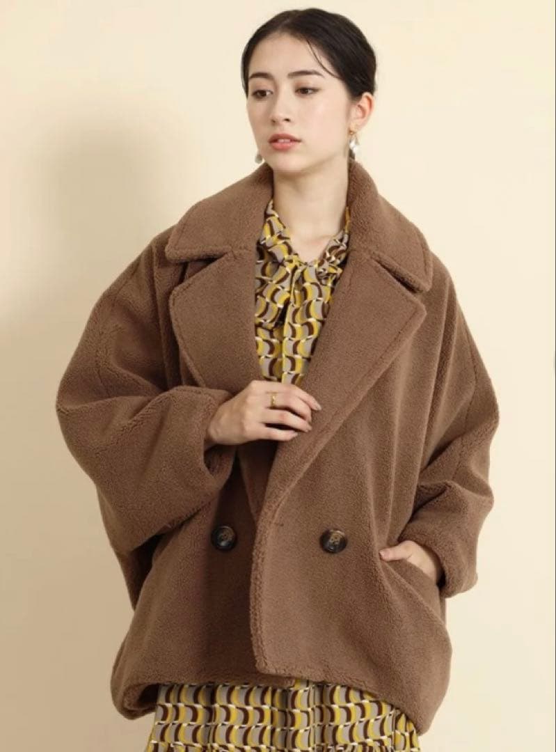 【venus】FENNEL／フェンネル ボリュームボアアウター モカ