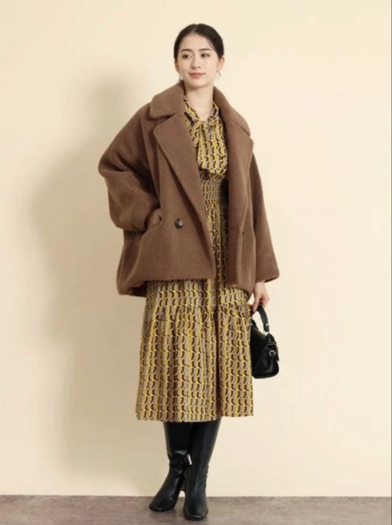 【venus】FENNEL／フェンネル ボリュームボアアウター モカ