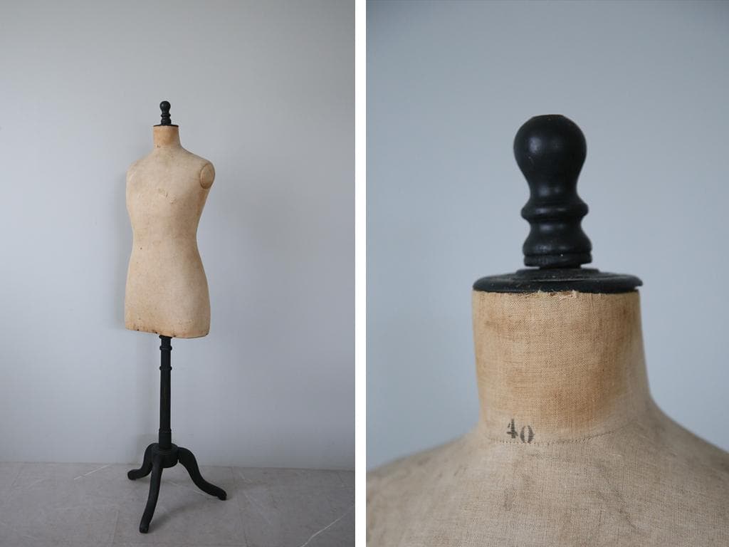 フランスアンティーク◇レディーストルソー/女性ボディ/マネキン/人形(86-40