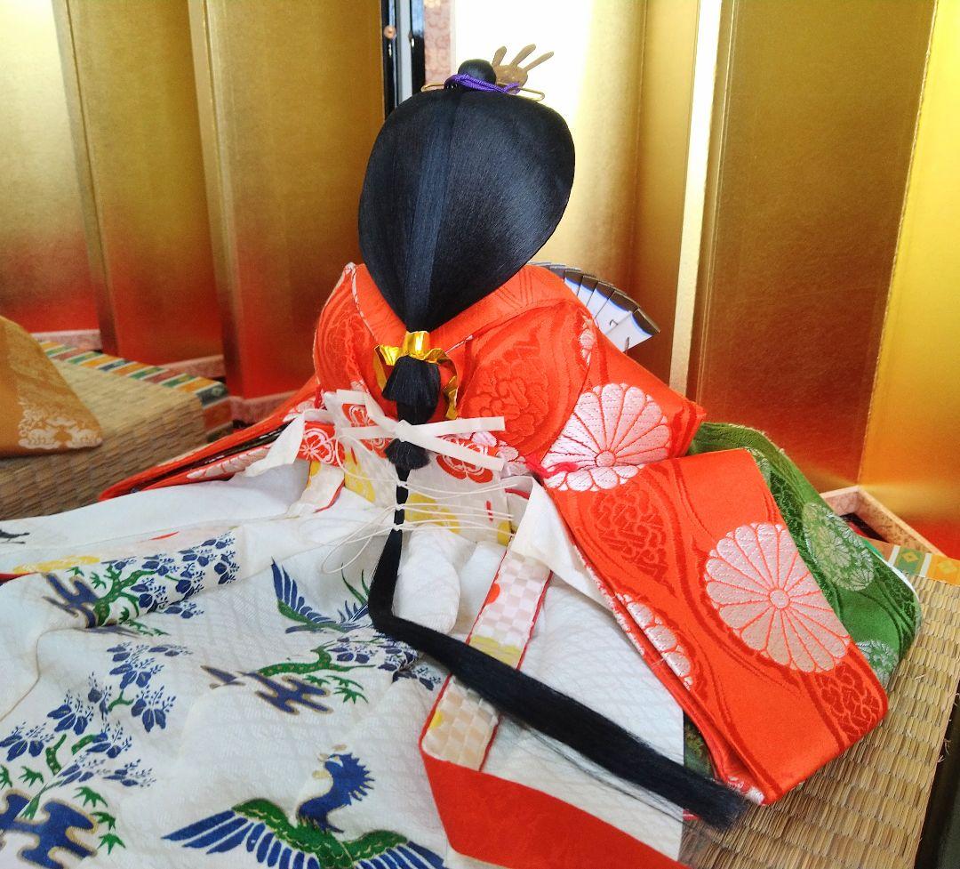 高級　京雛 親王飾り & お道具セット　伝統工芸　松寿作　美術品　日本製　雛人形