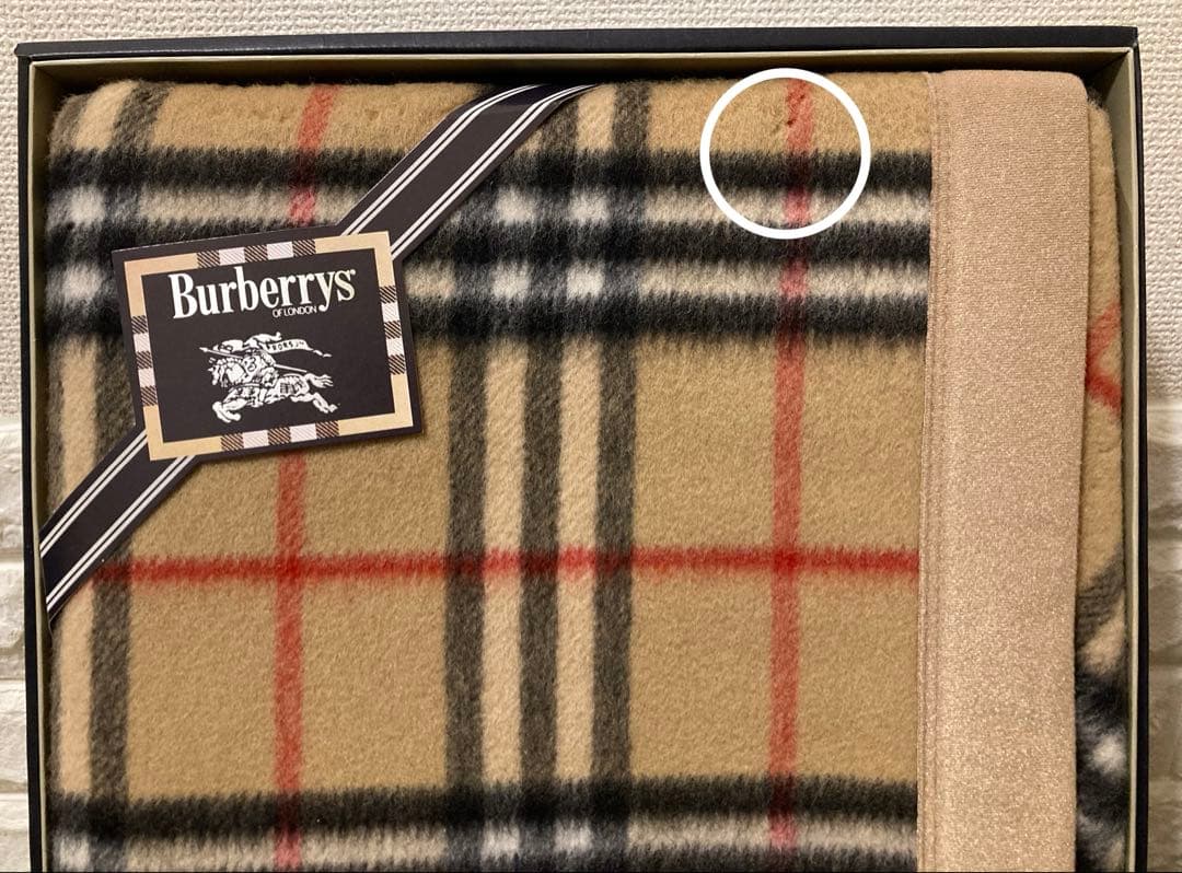 ✨未使用✨Burberry バーバリー 毛布 オールラム 西川産業