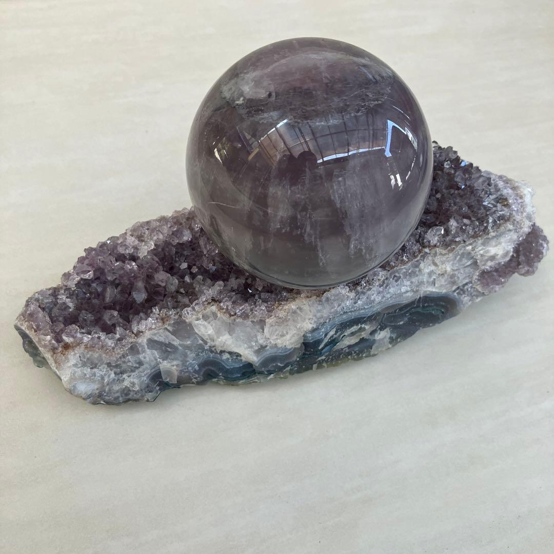 アメジストクラスター　アメジスト丸玉　パワーストーン　鑑賞石　原石　天然石