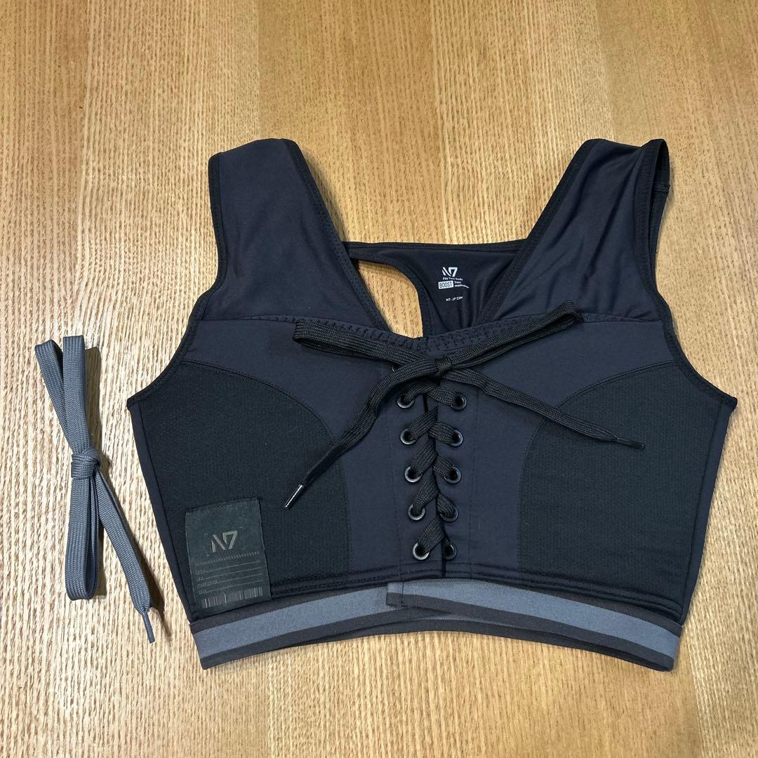 【N7】完売品 試着のみ スポブラ レースアップ ブラック ひなちゃん