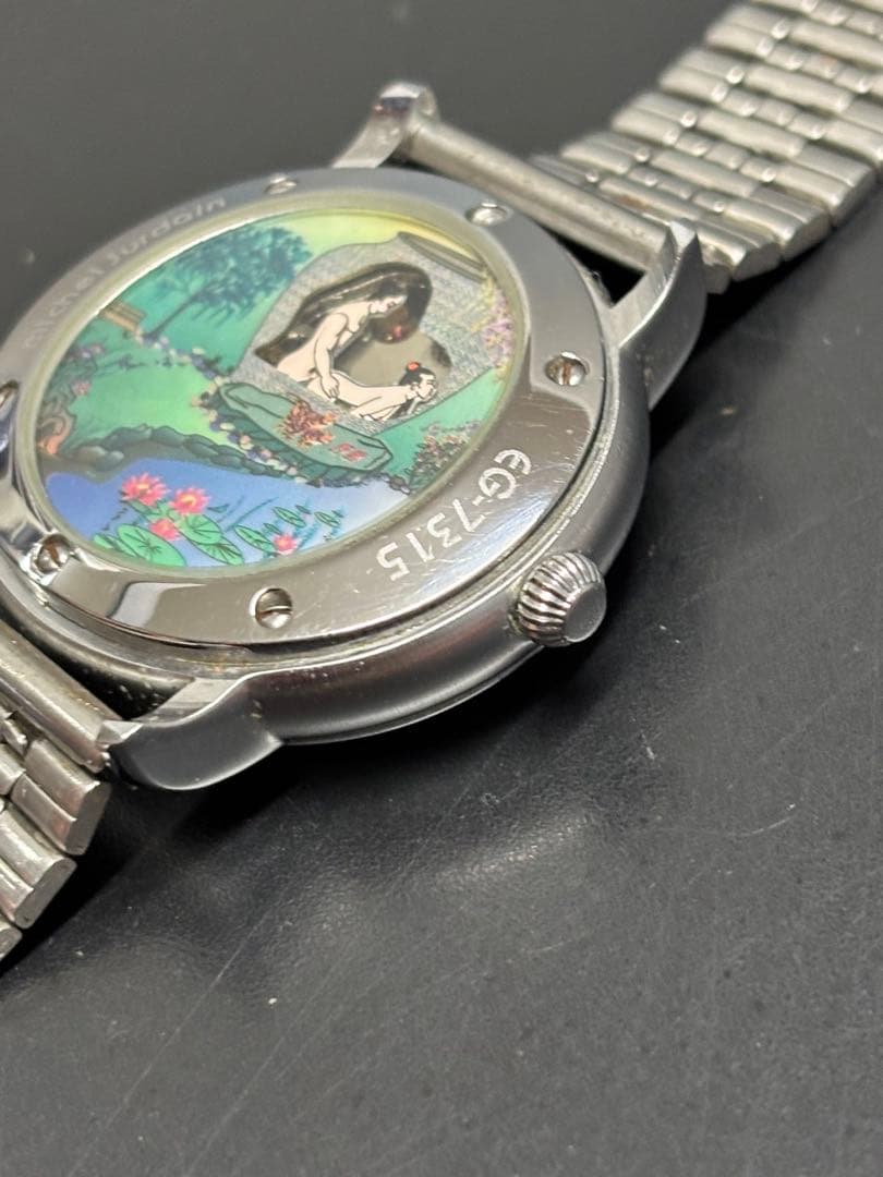 【美品】michelJurdian ミッシェルジョルダン からくり時計 手巻き