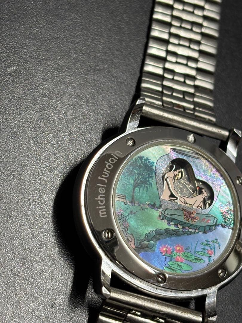 【美品】michelJurdian ミッシェルジョルダン からくり時計 手巻き