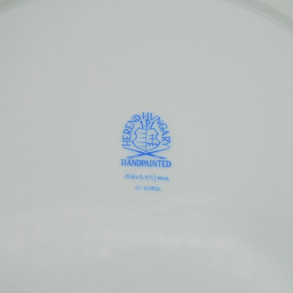 ヘレンド ウィーンの薔薇 521/VRH 23cm ランチプレート ペア #3