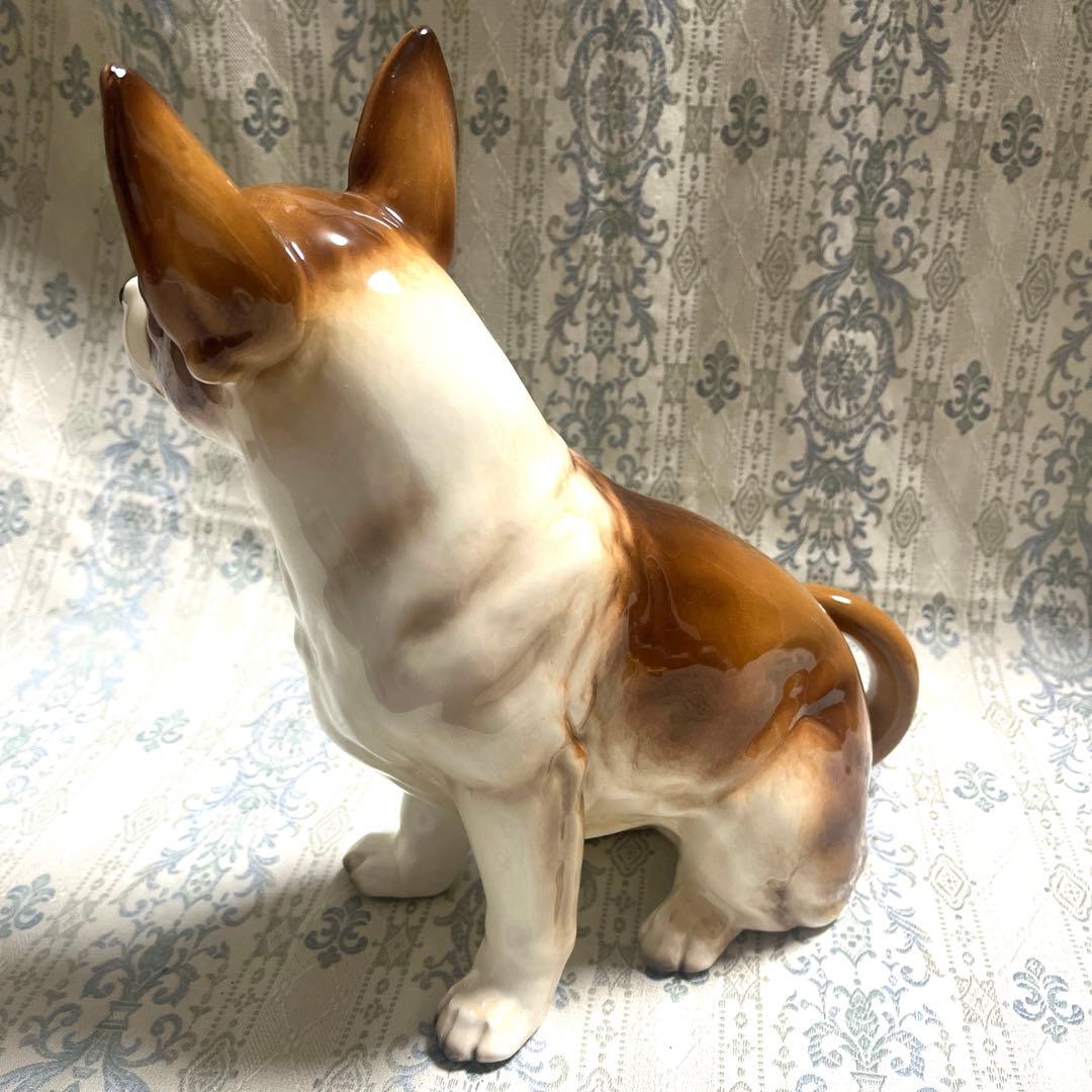 チワワ 陶器製 フィギュア（置物） 犬のオブジェ ヨーロピアン 雑貨 ★美品