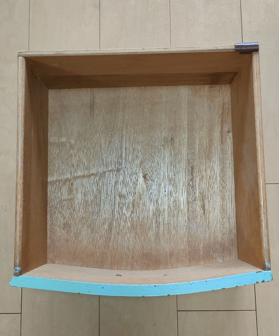 ターコイズブルー フレンチカントリー調チェスト アメリカ西海岸ヴィンテージ家具