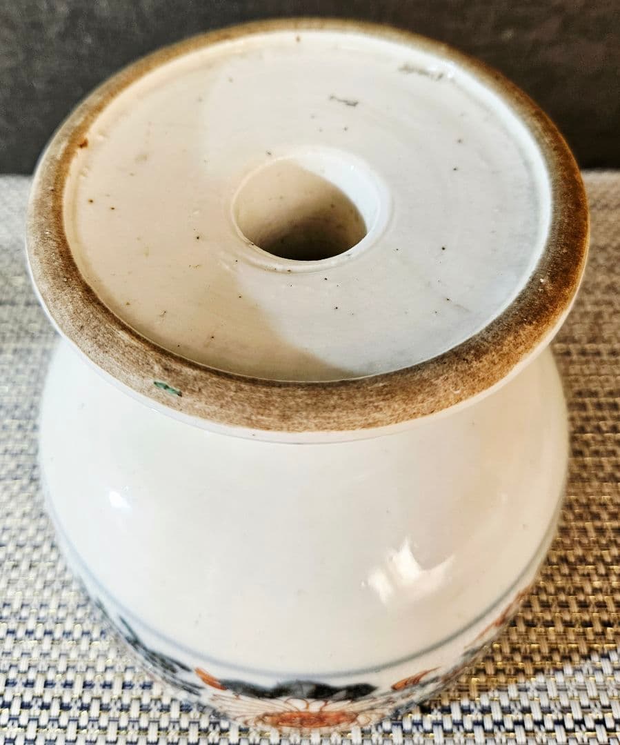 【上作品❗】江戸時代末期～明治初期　古伊万里　金彩色絵　花鳥図　盃洗　コンポート