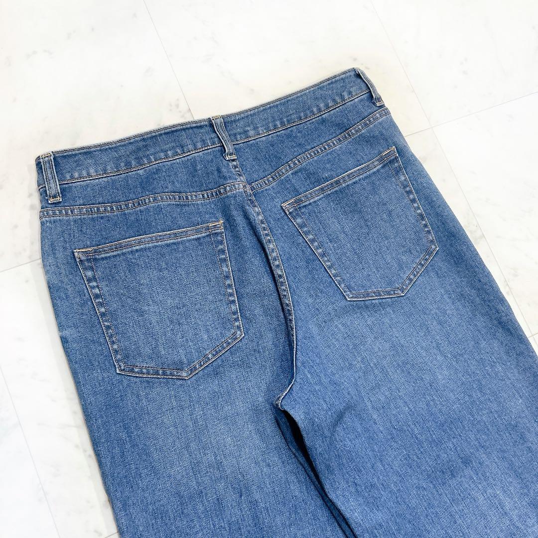 24SS 大きいサイズ 23区 デニム ストレッチワイドパンツ 店舗限定品 48