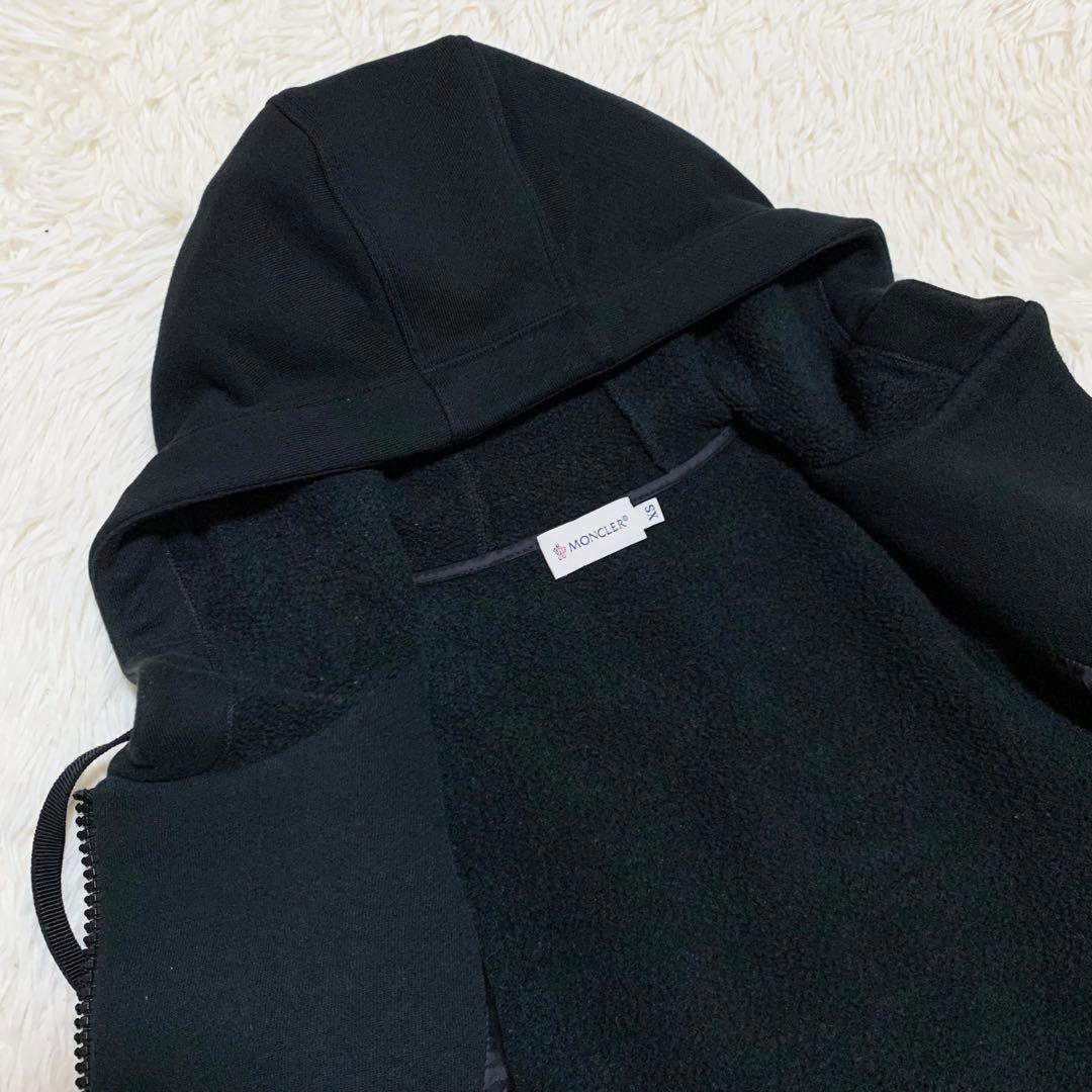 【美品】モンクレール MAGLIA CARDIGAN ハイブリッド 黒 XS