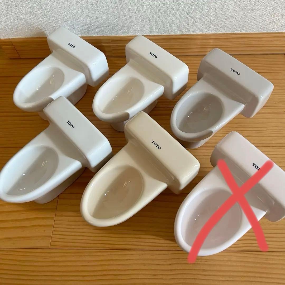 TOTO ミニチュア　トイレ　置物 6個セット