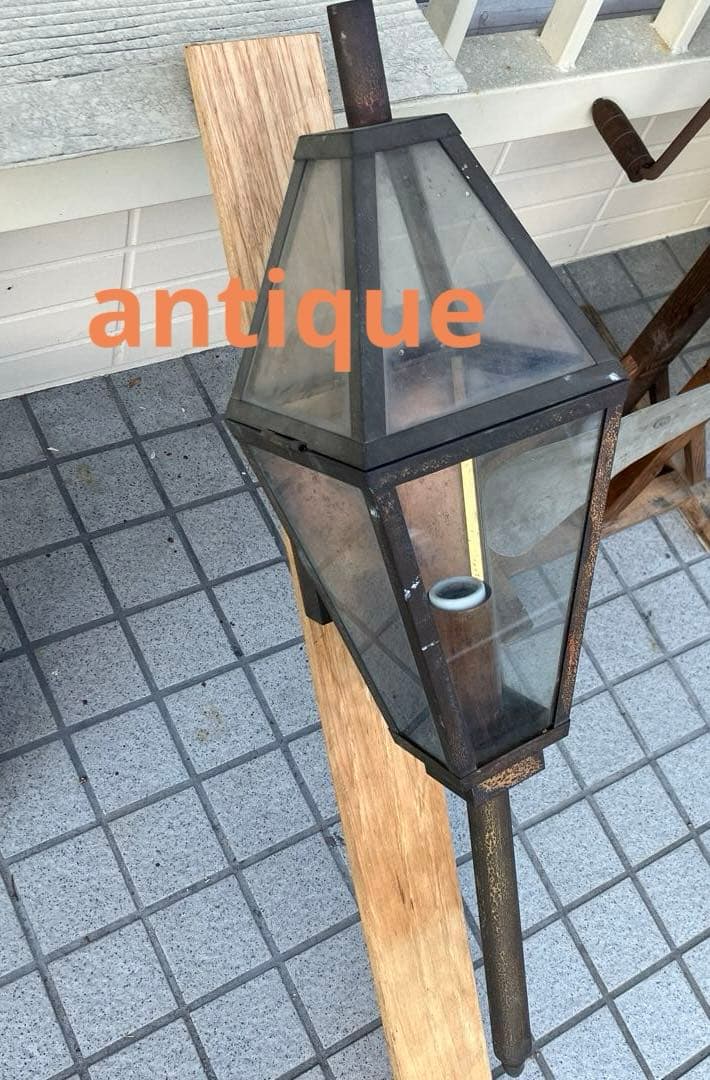 antique ガラスランタン　照明器具