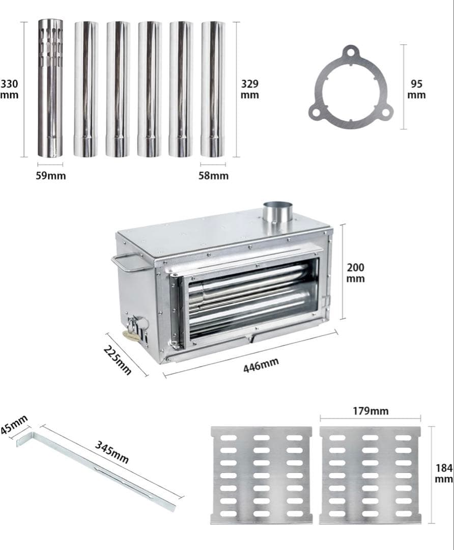 MOON LENCE 薪ストーブ 二次燃焼 耐熱ガラス窓 煙突 コンパクト