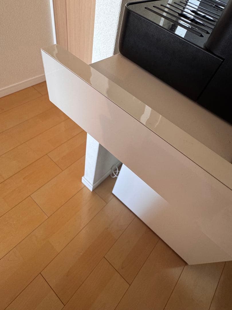 レンジ台　50cm ホワイト　鏡面仕上げ