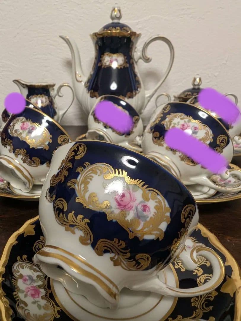 かるみあ　ドイツ製 ライヒェンバッハ Reichenbach 薔薇デミタス