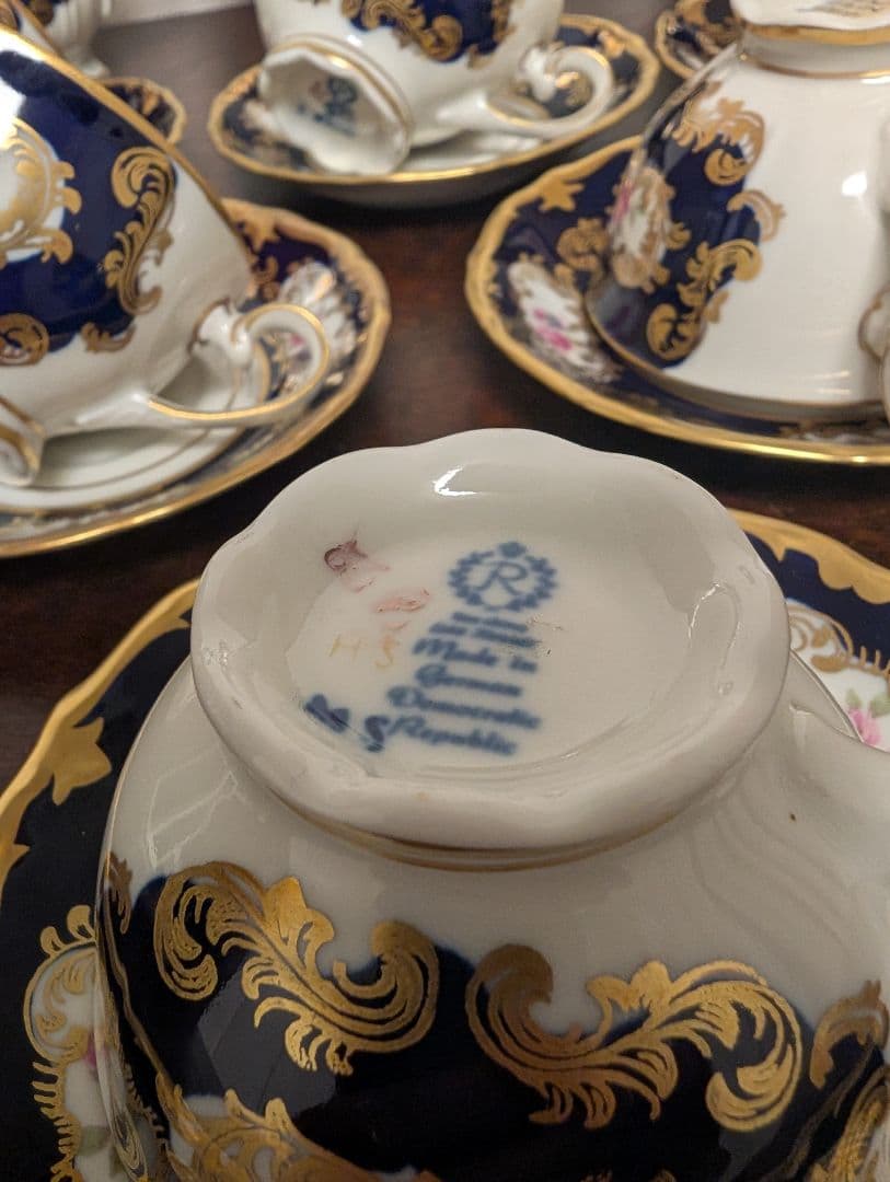 かるみあ　ドイツ製 ライヒェンバッハ Reichenbach 薔薇デミタス