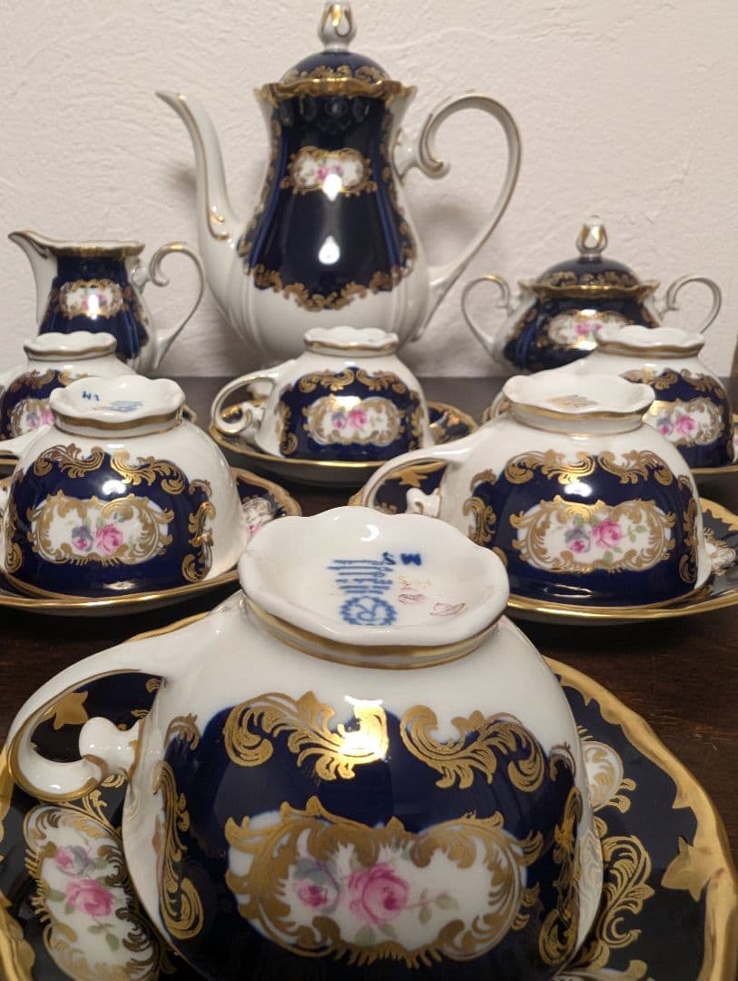 かるみあ　ドイツ製 ライヒェンバッハ Reichenbach 薔薇デミタス