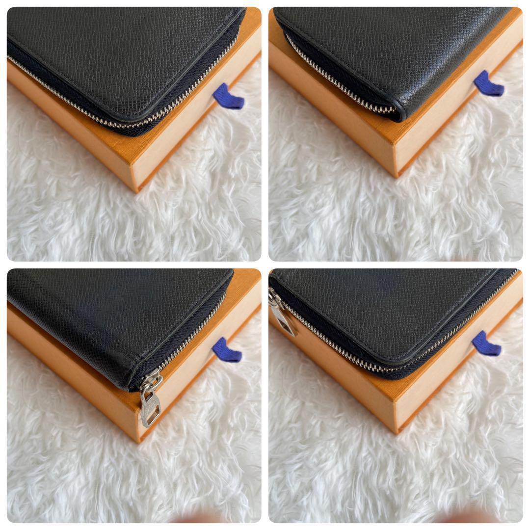 美品✨ ルイヴィトン 長財布 タイガ ジッピーウォレット ヴェルティカル 黒