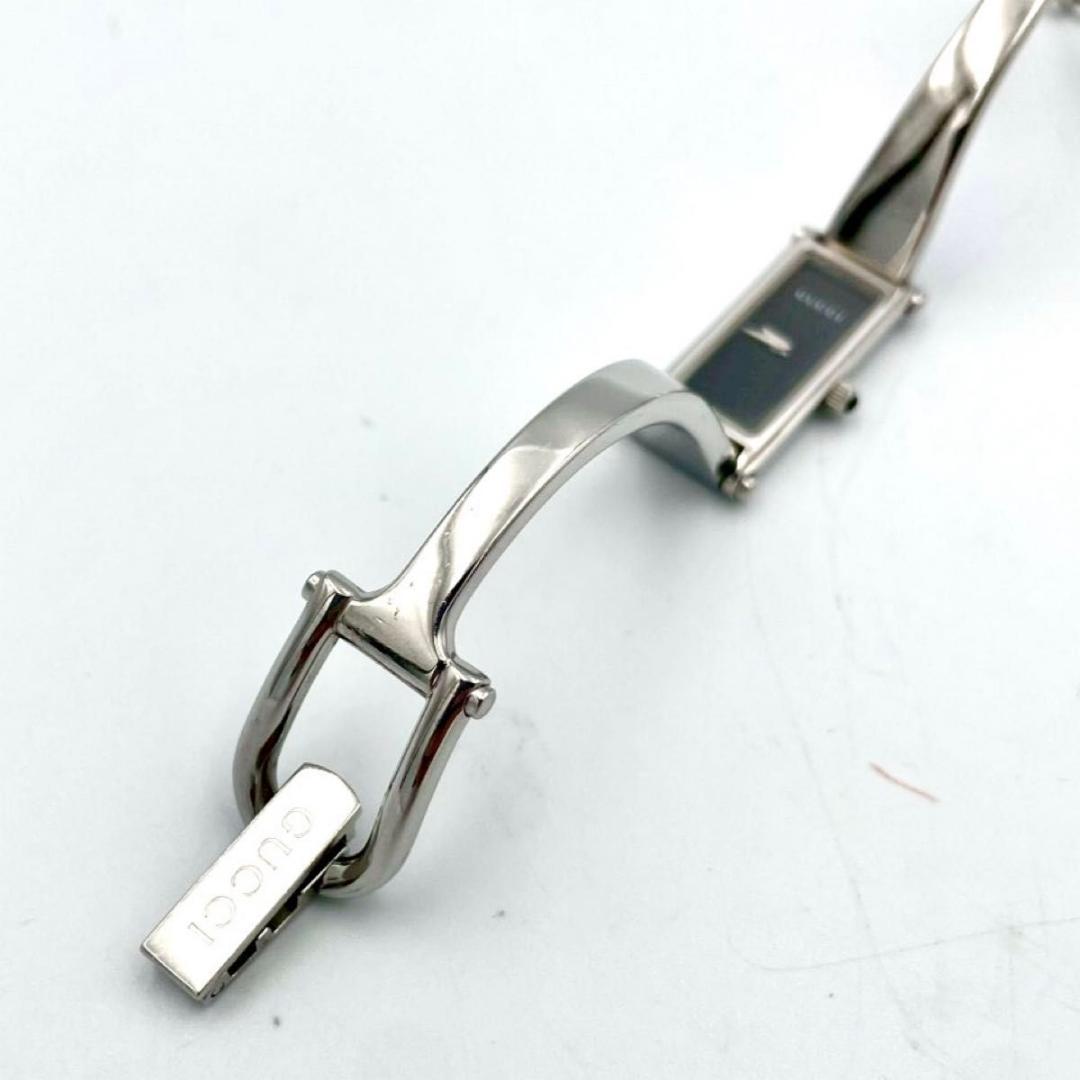 389 新品電池 グッチ 1500L 腕時計クオーツ スクエア バングルウォッチ