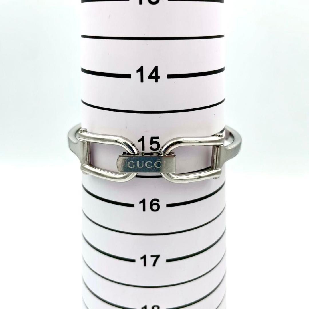 389 新品電池 グッチ 1500L 腕時計クオーツ スクエア バングルウォッチ