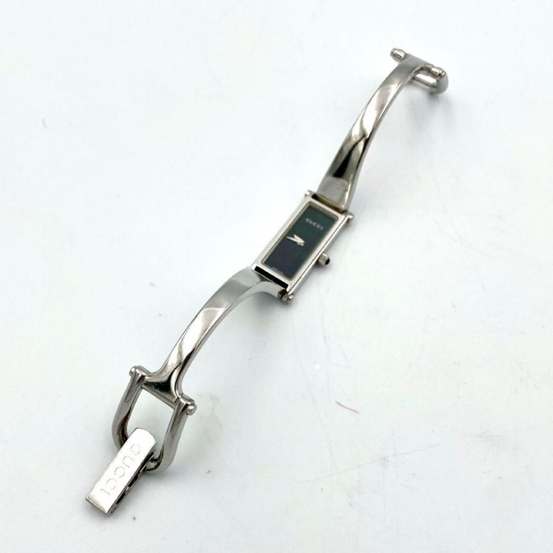 389 新品電池 グッチ 1500L 腕時計クオーツ スクエア バングルウォッチ