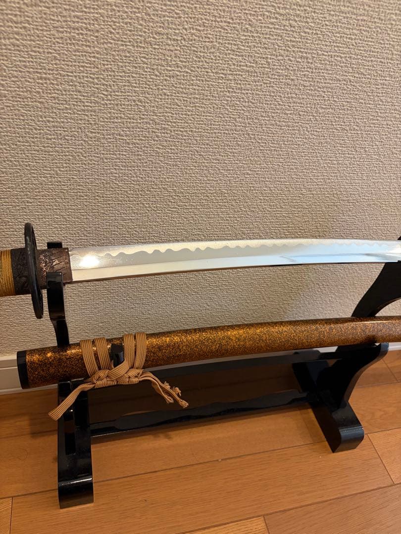 高級模造刀 金黎継 美術刀 台座付き（別型）