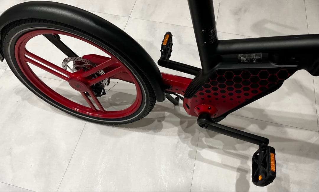 未使用に近い　折りたたみ電動アシストHONBIKE STONE PLUS予備バ付