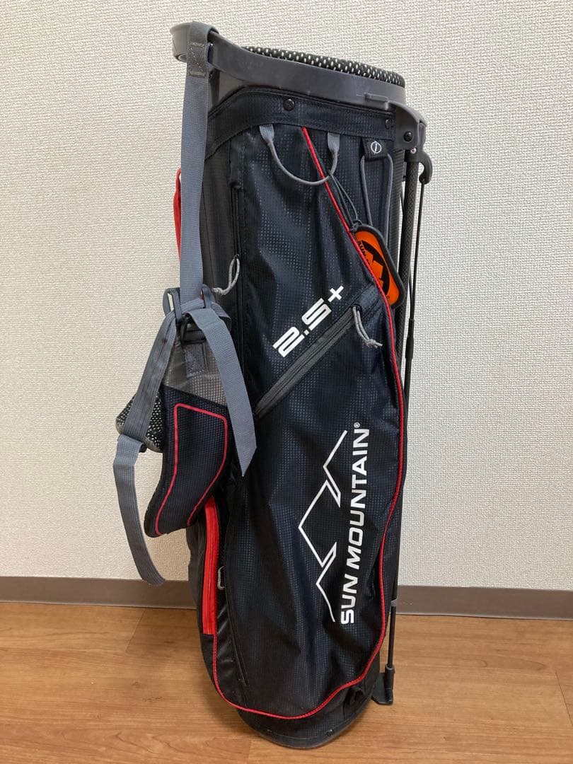 SUN MOUNTAIN 2.5+ キャディバッグ ブラック/レッド