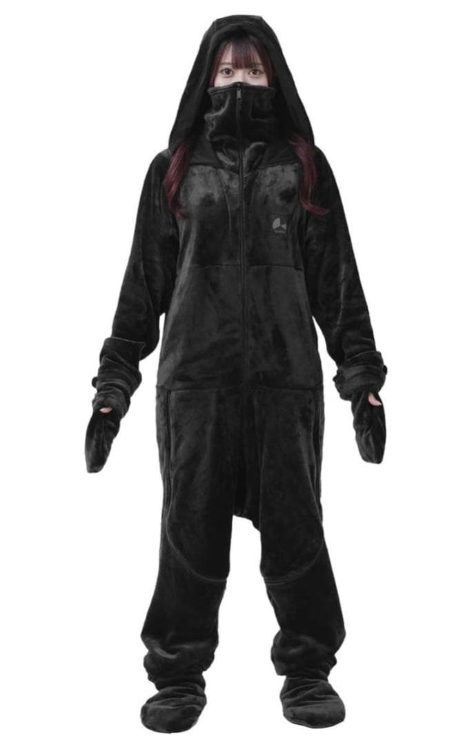 バウヒュッテ 着る毛布 ゲーミング着る毛布 ダメ着 4G ネクスト ブラック