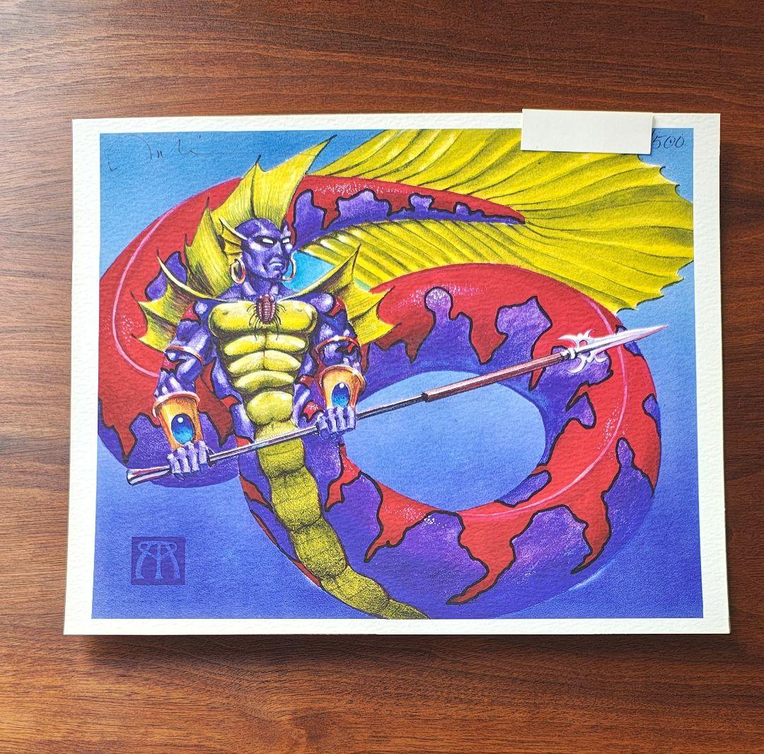 MTG 　アトランティスの王 直筆サイン入り　アートプリント　１枚