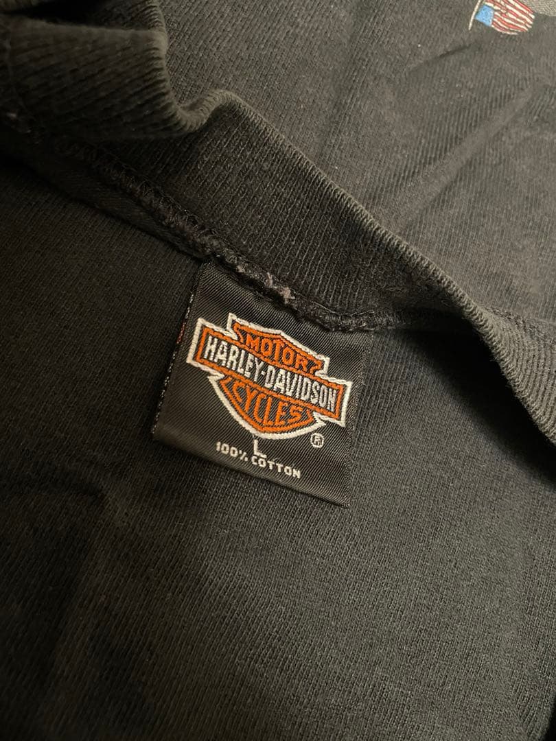 『入手困難』90s ハーレーダビッドソン ヴィンテージロングTシャツ フレイム