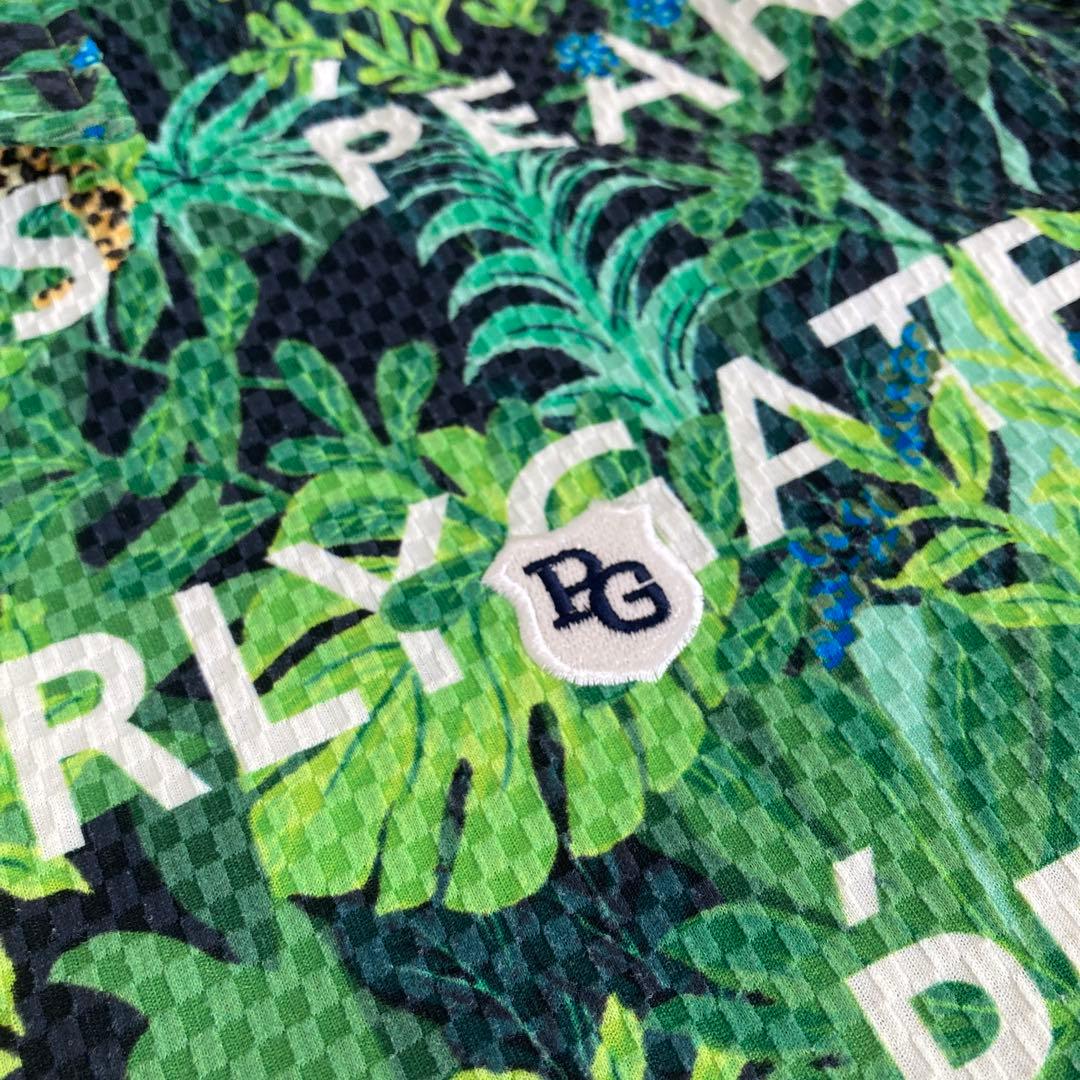 美品！パーリーゲイツ　シアサッカー ジャングル 半袖シャツ　size5