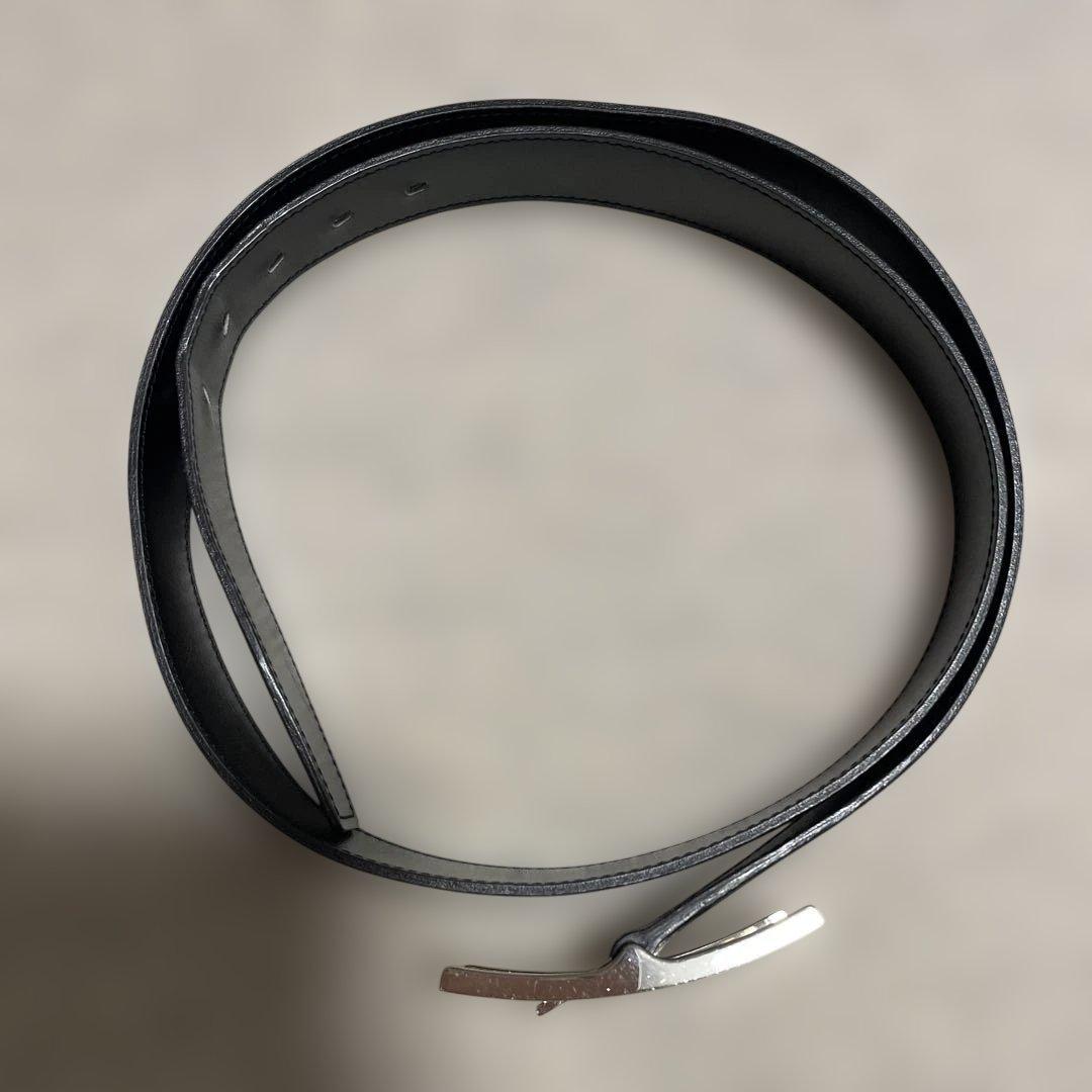 【HERMES】リバーシブルベルト 《カンタン》 32 黒 / ショコラ