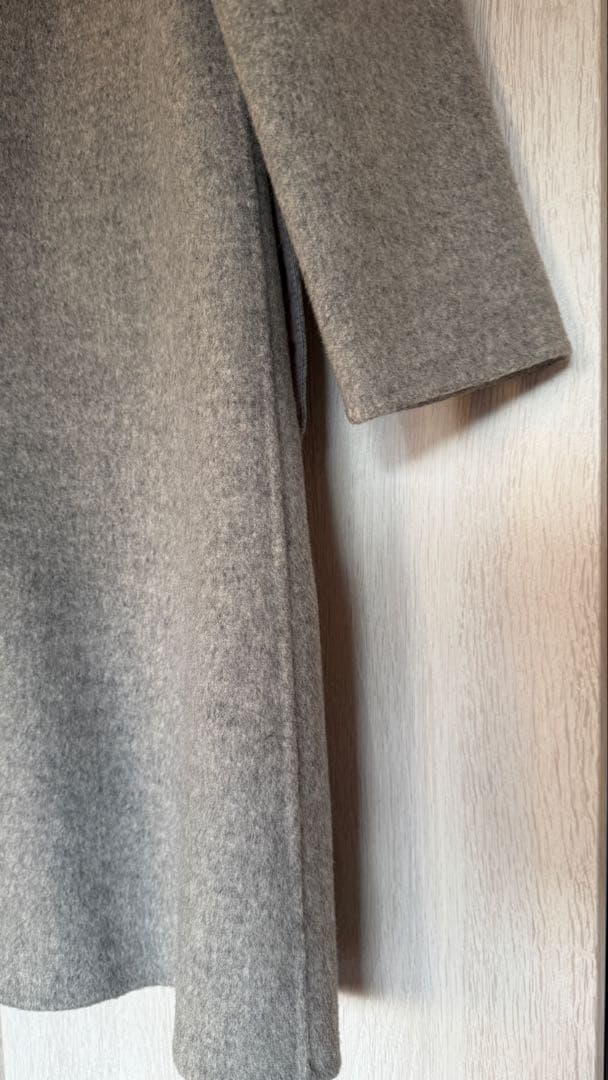 値下済Theory ダブルフェイスダッフルコート　ウールフードコート　カシミヤ混