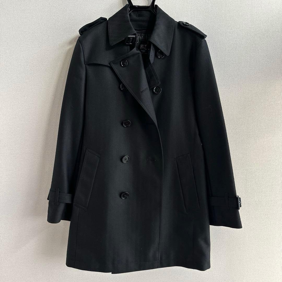 BURBERRY BLACK LABEL ミドル丈トレンチコート ヘリンボーンL