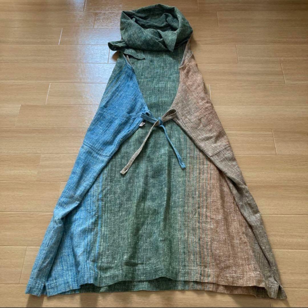 【未使用級】うさとの服 エプロンワンピース 割烹着