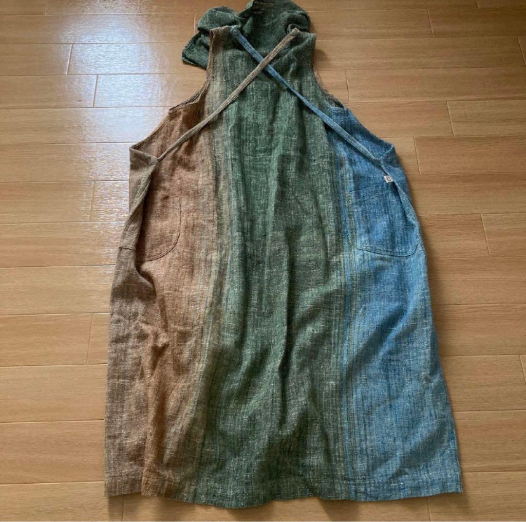 【未使用級】うさとの服 エプロンワンピース 割烹着