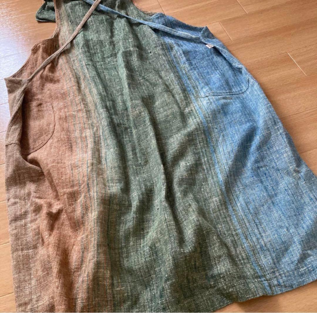 【未使用級】うさとの服 エプロンワンピース 割烹着