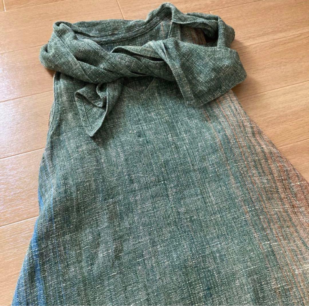 【未使用級】うさとの服 エプロンワンピース 割烹着