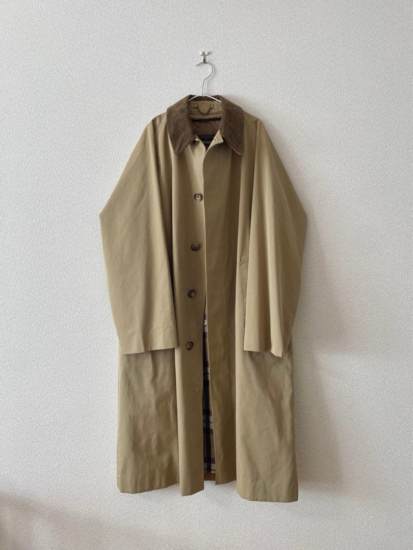 ポールスチュアート メンズ 一枚袖 コート 襟コーデュロイ 英国製